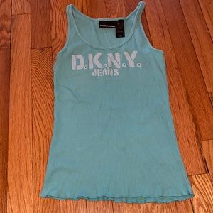 DKNY teal tank SZ L